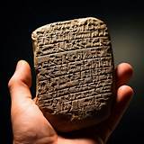 An Artifact with Cuneiform writing on it